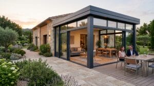 Réalisations de vérandas en aluminium au Pharo